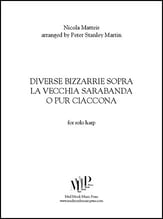 Diverse Bizzarrie Sopra La Vecchia Sarabanda O Pur Ciaccona Harp Solo cover